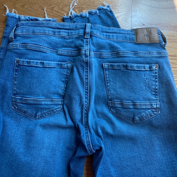 Zara denim blue jeans Sz 8
